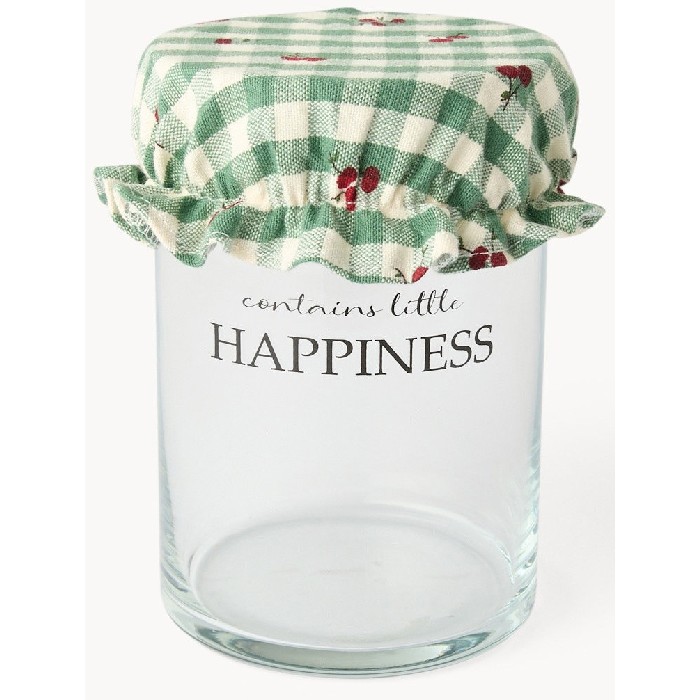 home-textiles/kitchen-textiles/coincasa-set-of-2-pure-cotton-gingham-jam-jar-covers-with-cherry-print-and-ruffles-green