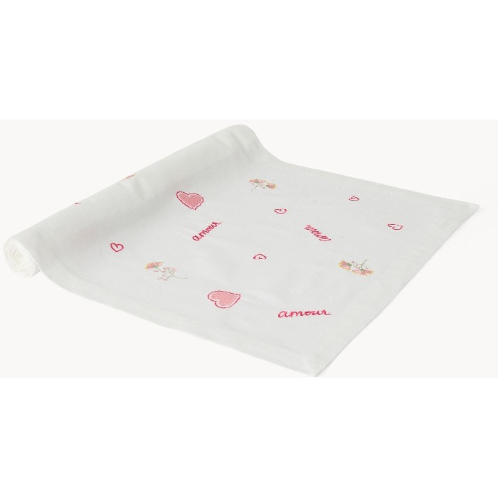 home-textiles/table-cloths-runners/coincasa-pure-cotton-table-runner-with-romantic-embroidery-white
