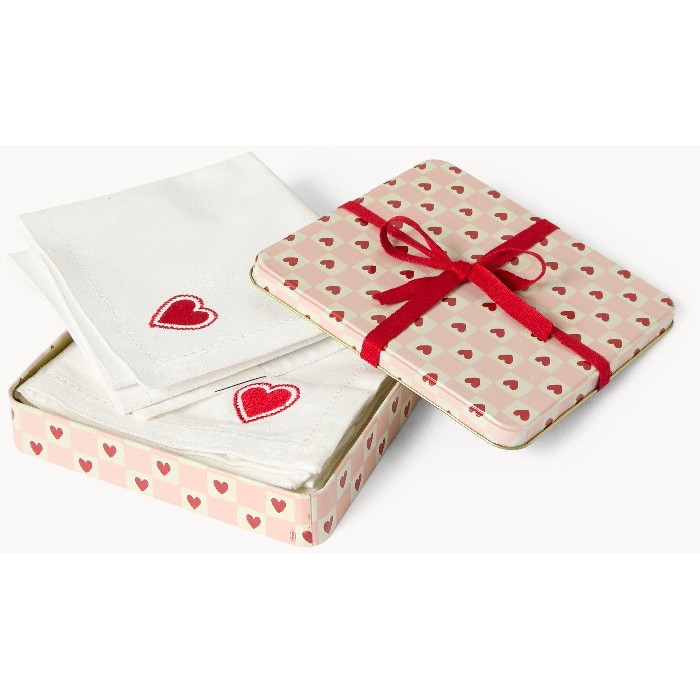 tableware/placemats-coasters-trivets/coincasa-set-of-2-napkins-and-2-placemats-with-gift-box-white