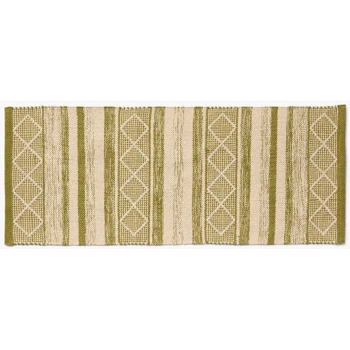 home-textiles/kitchen-textiles/coincasa-pure-cotton-kitchen-rug-with-geometric-pattern-green-6809955