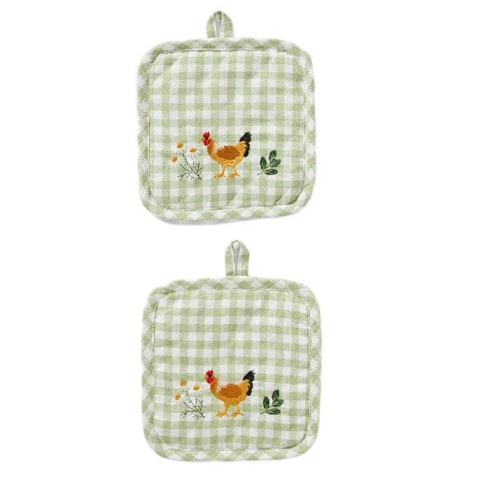home-textiles/kitchen-textiles/coincasa-set-of-2-embroidered-gingham-cotton-pot-holders-6809986