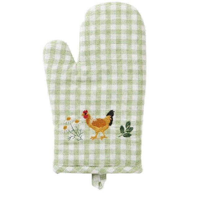 home-textiles/kitchen-textiles/coincasa-embroidered-gingham-cotton-oven-mitt-6809987