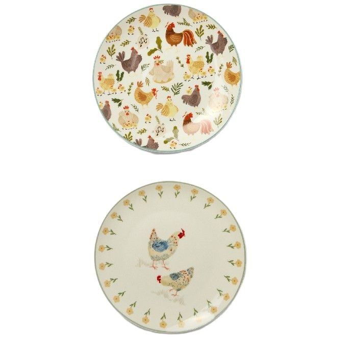 tableware/plates-bowls/coincasa-new-bone-china-fruit-plates-chicken-motif-6809994