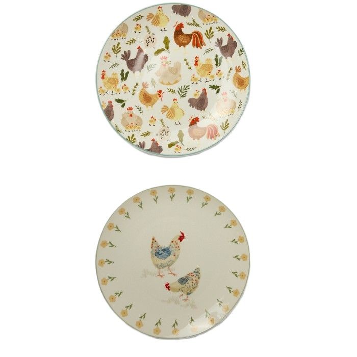 tableware/plates-bowls/coincasa-new-bone-china-serving-plate-chicken-motif-6809999