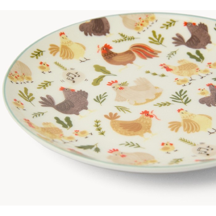 tableware/plates-bowls/coincasa-new-bone-china-bread-plates-chicken-motif-6810001