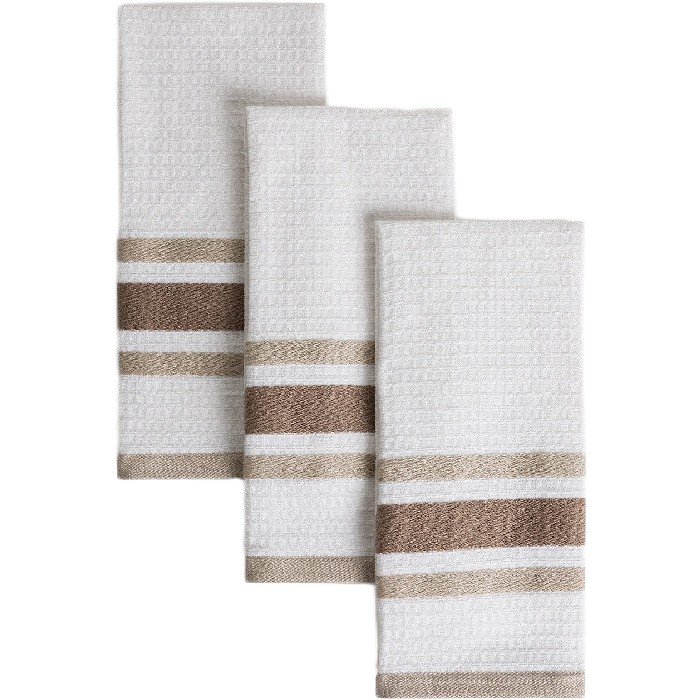 home-textiles/kitchen-textiles/coincasa-set-of-3-pure-cotton-yarn-dyed-tea-towels-with-honeycomb-weave-beige