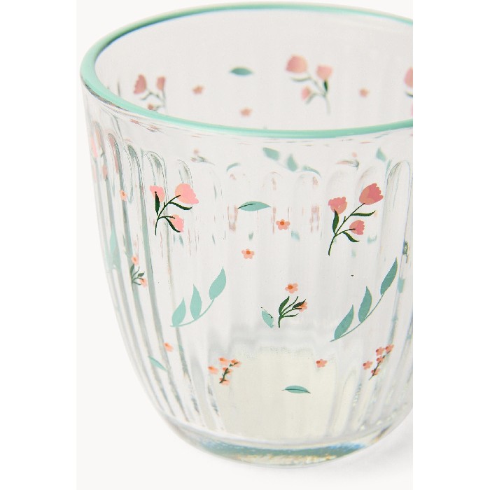 tableware/glassware/coincasa-rose-motif-glass-tumblers