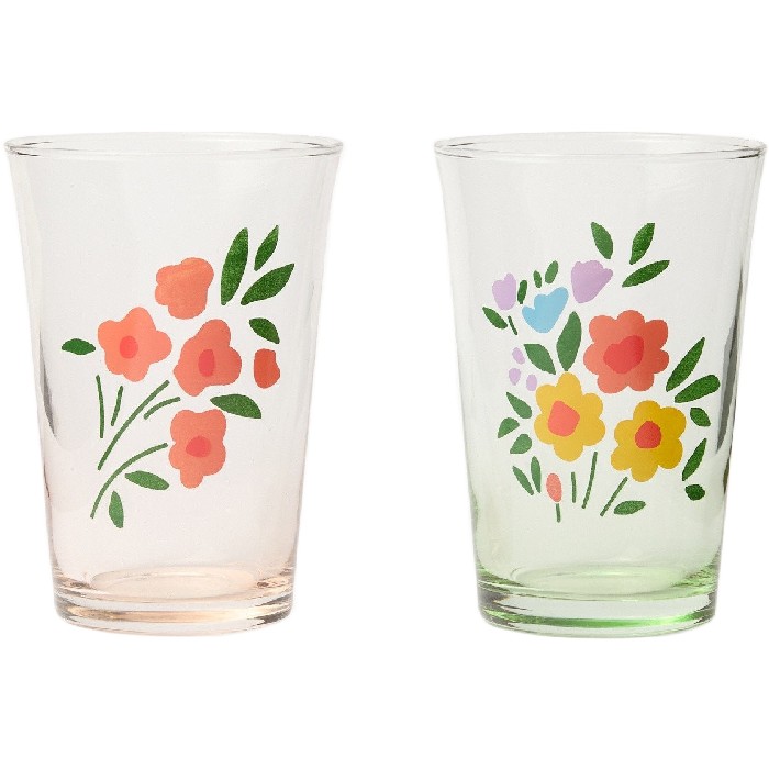 tableware/glassware/coincasa-flower-motif-glass-tumblers