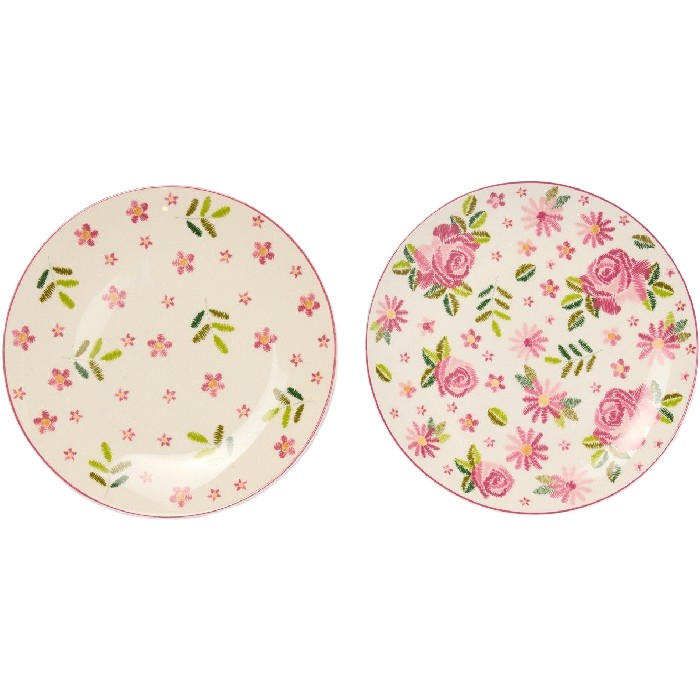 tableware/plates-bowls/coincasa-new-bone-china-fruit-plates-with-rose-motif
