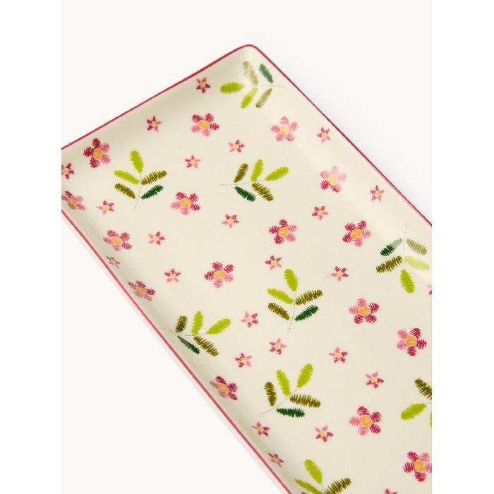 tableware/serveware/coincasa-new-bone-china-tray-with-rose-motif