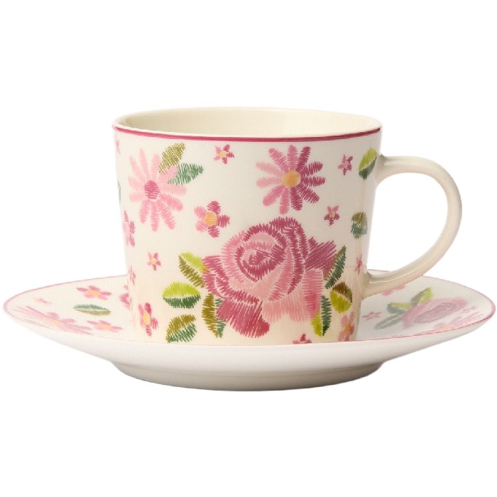 tableware/mugs-cups/coincasa-new-bone-china-mug-with-rose-motif