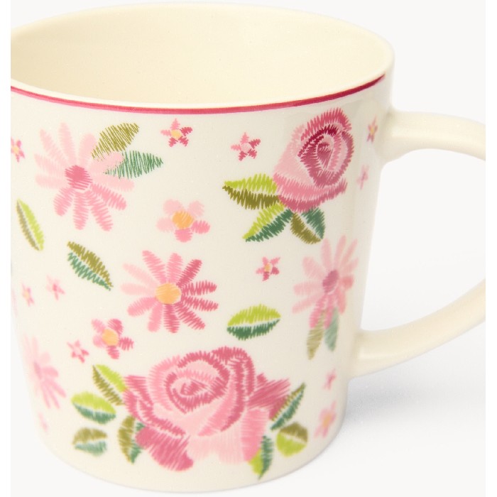 tableware/mugs-cups/coincasa-melamine-tray-with-rose-motif-6810141