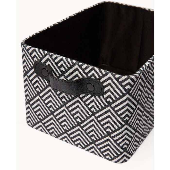 bathrooms/bathroom-storage-shelving/coincasa-two-tone-basket-with-handles-black-6810290