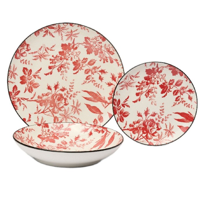 tableware/plates-bowls/coincasa-set-of-18-plain-ceramic-plates