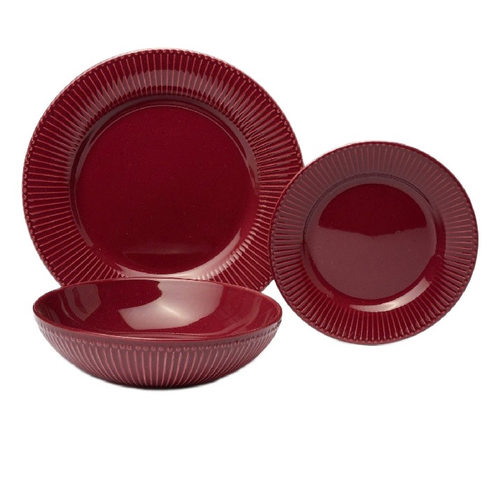 tableware/plates-bowls/coincasa-set-of-18-ceramic-plates-with-berry-pattern