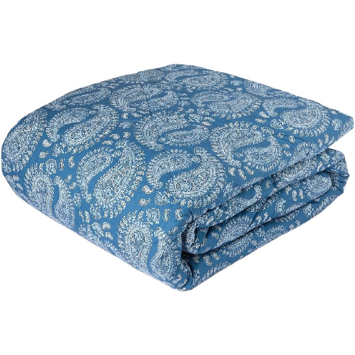 home-textiles/bedspreads-duvets-quilts/coincasa-paisley-cotton-percale-quilt-blue-6810502