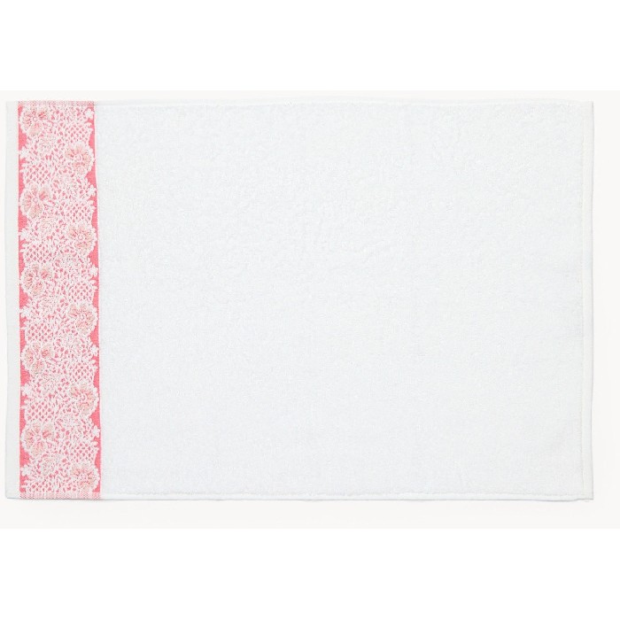 home-textiles/bath-linen-towels/coincasa-cotton-terry-towel-with-jacquard-floral-border-red