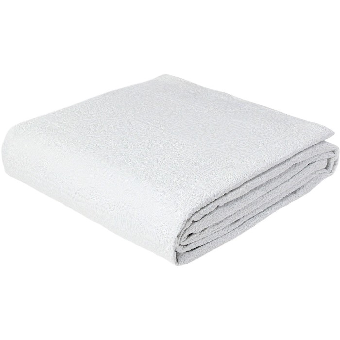 home-textiles/bedspreads-duvets-quilts/coincasa-solid-geometric-cotton-blend-bedspread-white
