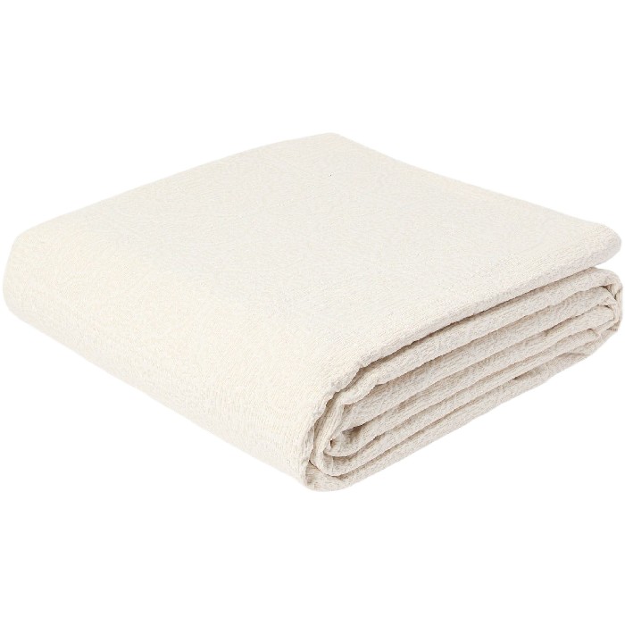 home-textiles/bedspreads-duvets-quilts/coincasa-solid-geometric-cotton-blend-bedspread-beige