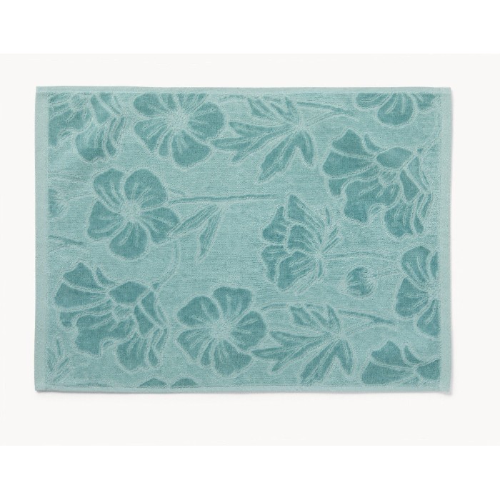 home-textiles/bath-linen-towels/coincasa-floral-print-towel-in-pure-cotton-velour-blue-6811408
