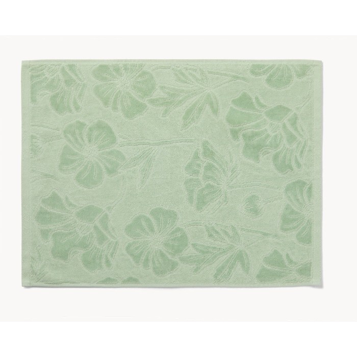 home-textiles/bath-linen-towels/coincasa-floral-print-towel-in-pure-cotton-velour-green-6811411