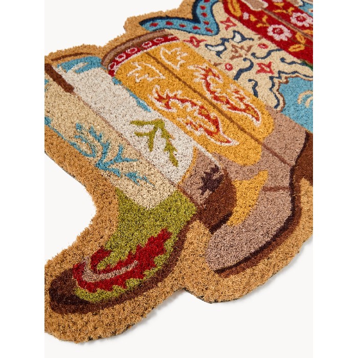 home-textiles/carpets-rugs/coincasa-coconut-doormat-with-cowboy-boot-print