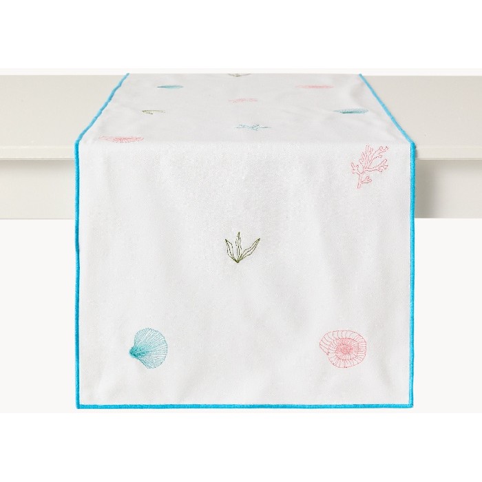 home-textiles/table-cloths-runners/coincasa-cotton-table-runner-with-marine-embroidery-6812896