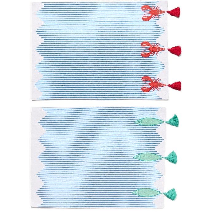 tableware/placemats-coasters-trivets/coincasa-cotton-placemat-with-nautical-embroidery-and-tassel-6812898