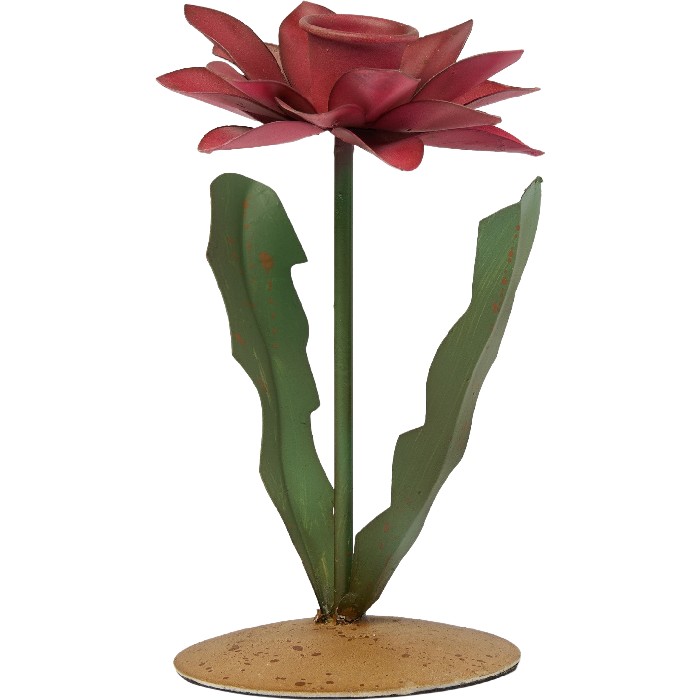 home-decor/candle-holders-lanterns/coincasa-handmade-flower-shaped-iron-candlestick-6813000