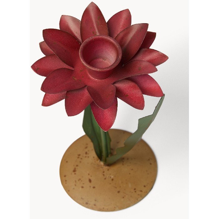 home-decor/candle-holders-lanterns/coincasa-handmade-flower-shaped-iron-candlestick-6813000