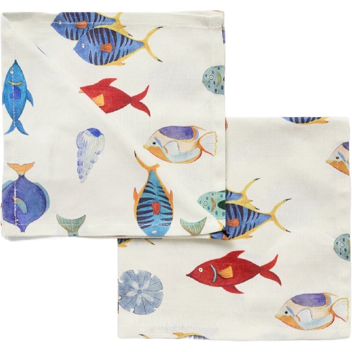 tableware/miscellaneous-tableware/coincasa-set-of-2-cotton-twill-napkins-with-seabed-print-6813080