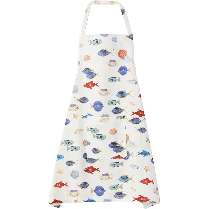 home-textiles/kitchen-textiles/coincasa-cotton-twill-kitchen-apron-seabed-print-6813087