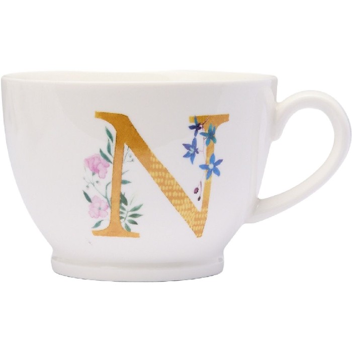 tableware/mugs-cups/coincasa-new-bone-china-breakfast-mug-letter-n