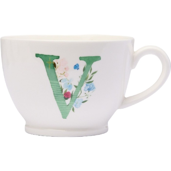 tableware/mugs-cups/coincasa-new-bone-china-breakfast-mug-letter-v