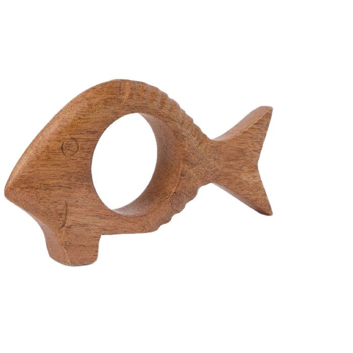 tableware/miscellaneous-tableware/coincasa-mango-wood-napkin-ring-with-fish-motif-6813653