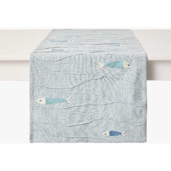 home-textiles/table-cloths-runners/coincasa-cotton-table-runner-with-fish-embroidery-6813792