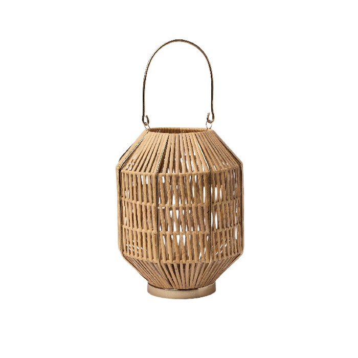 home-decor/candle-holders-lanterns/coincasa-rattan-lantern-with-metal-frame-6813988