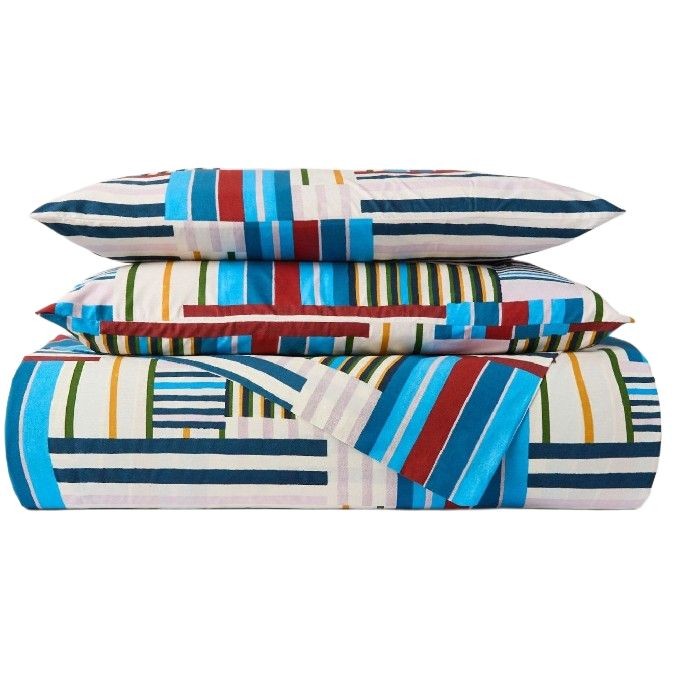 home-textiles/bedspreads-duvets-quilts/coincasa-striped-cotton-percale-pillowcase-6814104