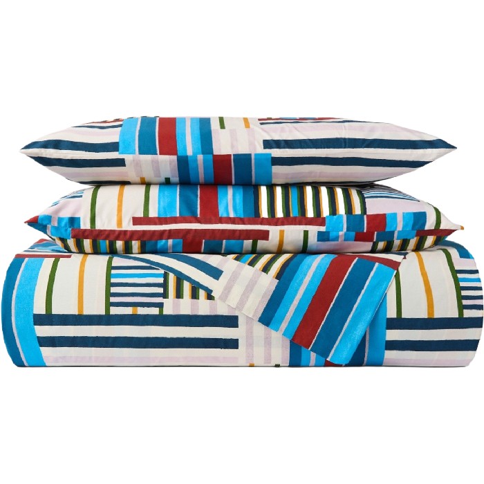 home-textiles/bedspreads-duvets-quilts/coincasa-striped-cotton-percale-flat-sheet-6814106
