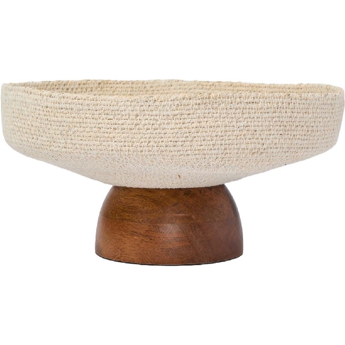 tableware/centrepieces-fruit-bowls/coincasa-seagrass-and-mango-wood-centrepiece-beige-6814400