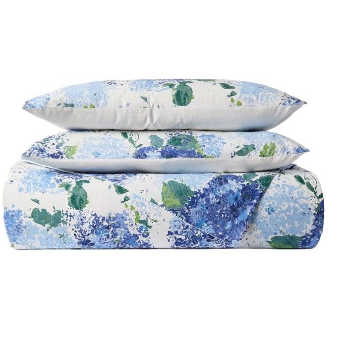 home-textiles/pillow-cases/coincasa-hydrangea-pattern-washed-cotton-pillowcase-6814509