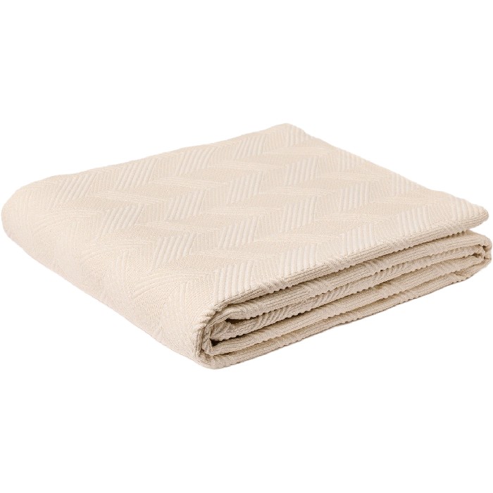 home-textiles/bedspreads-duvets-quilts/coincasa-beige-cotton-blend-jacquard-bedspread-250cm-x-250cm