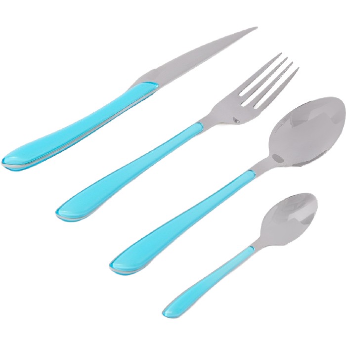 tableware/cutlery/coincasa-cutlery-set-with-coloured-handles-24-pieces-6817271