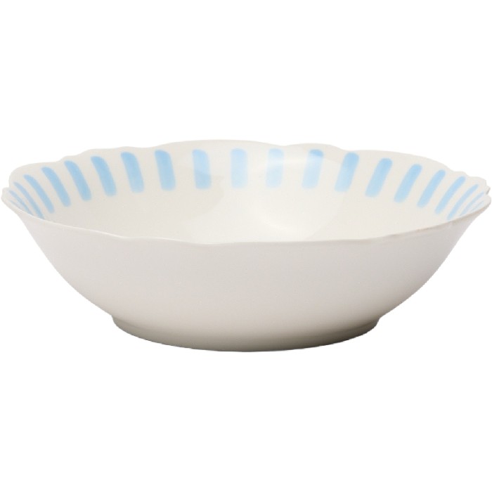 tableware/plates-bowls/coincasa-new-bone-china-salad-bowl-with-blue-stripes-6817274