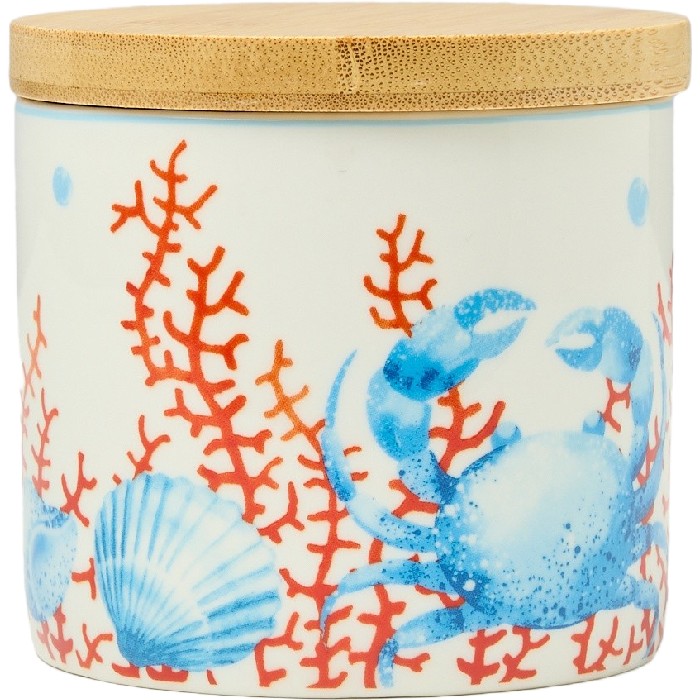 kitchenware/food-storage/coincasa-new-bone-china-storage-jar-with-marine-decoration