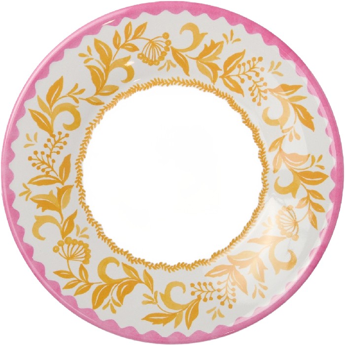 tableware/plates-bowls/coincasa-melamine-side-plate-with-flower-detail-6817446