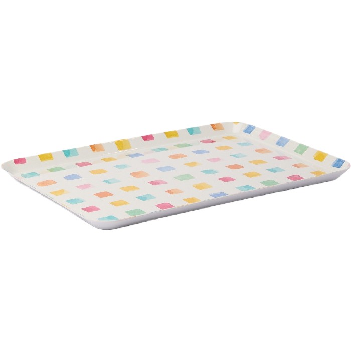 tableware/serveware/coincasa-striped-melamine-serving-tray-6817448