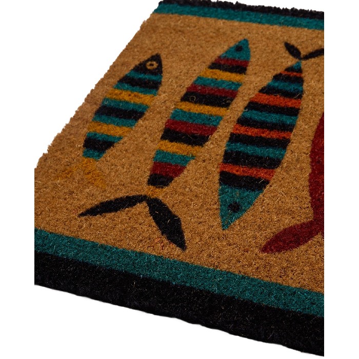 home-textiles/carpets-rugs/coincasa-geometric-fish-print-doormat-multicolour-6817695