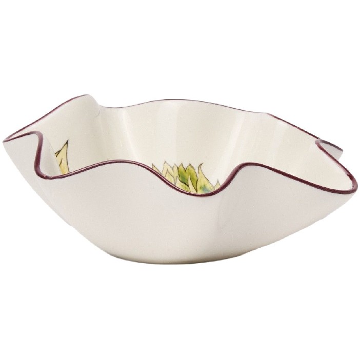tableware/plates-bowls/coincasa-wavy-stoneware-bowl-with-artichoke-decoration-6820855