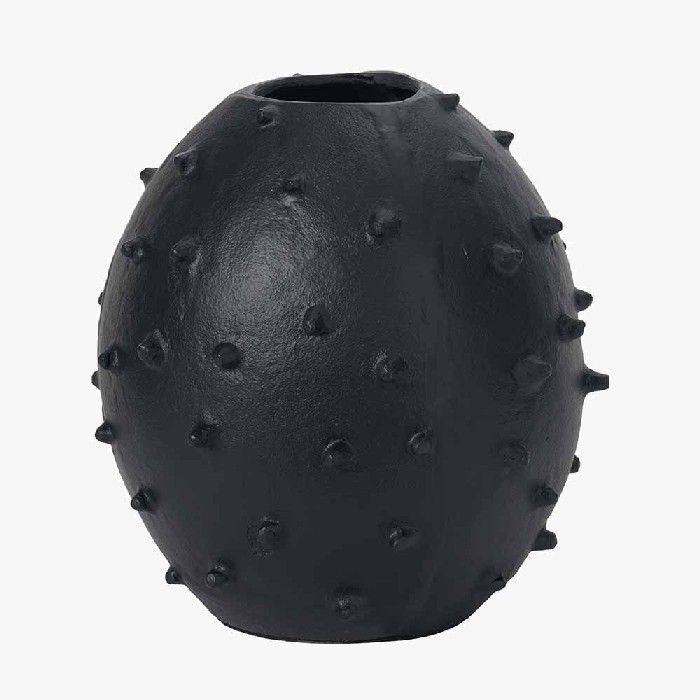 home-decor/vases/pacific-black-metal-vase-with-bobbles